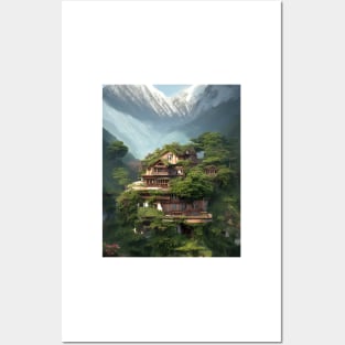 House in the Mountain Posters and Art